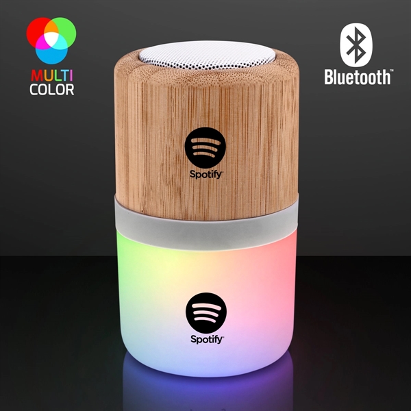 4.25" Light Up Speaker, Bluetooth + Rechargeable - 4.25" Light Up Speaker, Bluetooth + Rechargeable - Image 0 of 2