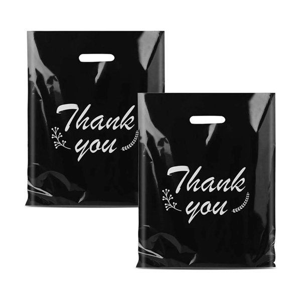 Die Cut Fold-Over Reinforced Plastic Bag - Die Cut Fold-Over Reinforced Plastic Bag - Image 1 of 7