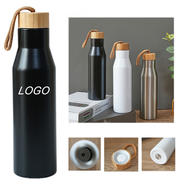 17 Oz. Vacuum Stainless Steel Cola Water Bottle - 17 Oz. Vacuum Stainless Steel Cola Water Bottle - Image 0 of 4
