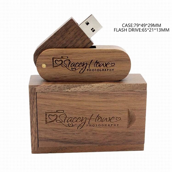 Wooden USB Flash Drive With Gift Case - Wooden USB Flash Drive With Gift Case - Image 3 of 4