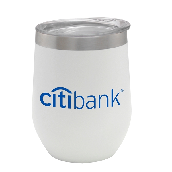 12oz. Stemless Vacuum Insulated Wine Cup with Lid - 12oz. Stemless Vacuum Insulated Wine Cup with Lid - Image 5 of 5