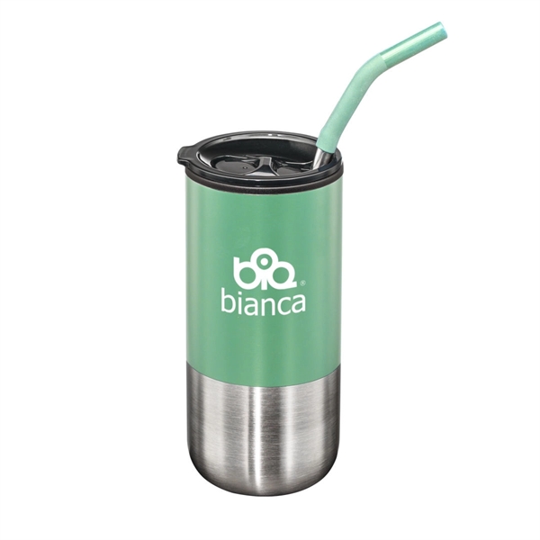 Bondi Double Wall Tumbler w/ Straw -18oz - Bondi Double Wall Tumbler w/ Straw -18oz - Image 13 of 15