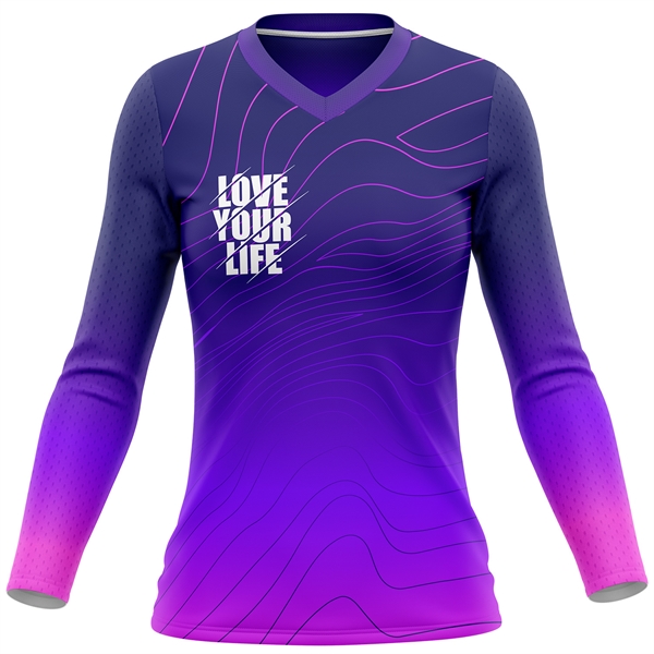 160 GSM Birdseye Mesh performance women long Sleeve T-Shirt - 160 GSM Birdseye Mesh performance women long Sleeve T-Shirt - Image 2 of 6