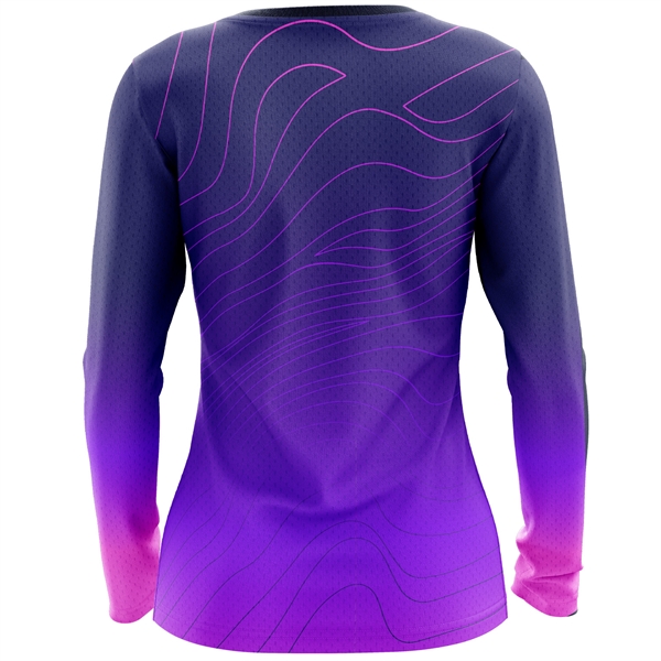 160 GSM Birdseye Mesh performance women long Sleeve T-Shirt - 160 GSM Birdseye Mesh performance women long Sleeve T-Shirt - Image 3 of 6