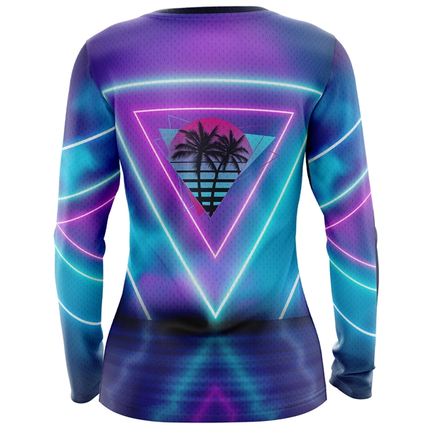 160 GSM Birdseye Mesh performance women long Sleeve T-Shirt - 160 GSM Birdseye Mesh performance women long Sleeve T-Shirt - Image 5 of 6