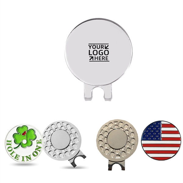 Golf Ball Marker with Hat Clip - Golf Ball Marker with Hat Clip - Image 0 of 5