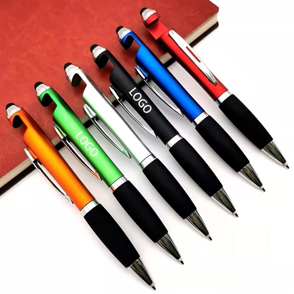 Touch Screen Ballpoint Pen with Mobile phone holder - Touch Screen Ballpoint Pen with Mobile phone holder - Image 1 of 2