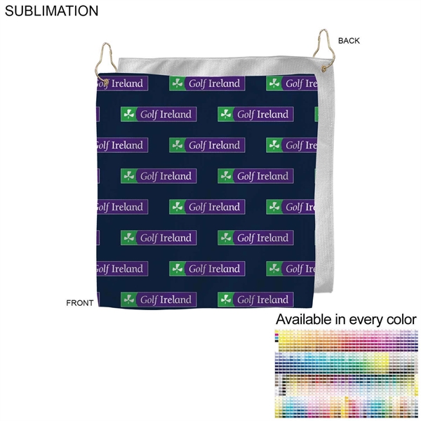 Colored Microfiber Dri-Lite Terry Golf Towel - Colored Microfiber Dri-Lite Terry Golf Towel - Image 0 of 3