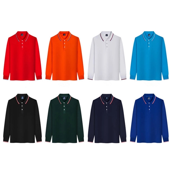 Classic Long Sleeve Polo Shirt - Classic Long Sleeve Polo Shirt - Image 1 of 1
