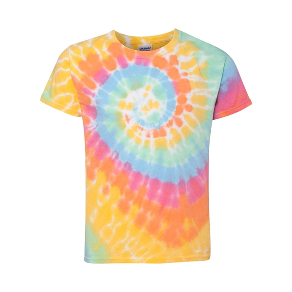 Dyenomite Youth Rainbow Cut-Spiral Tie-Dyed T-Shirt - Dyenomite Youth Rainbow Cut-Spiral Tie-Dyed T-Shirt - Image 9 of 20