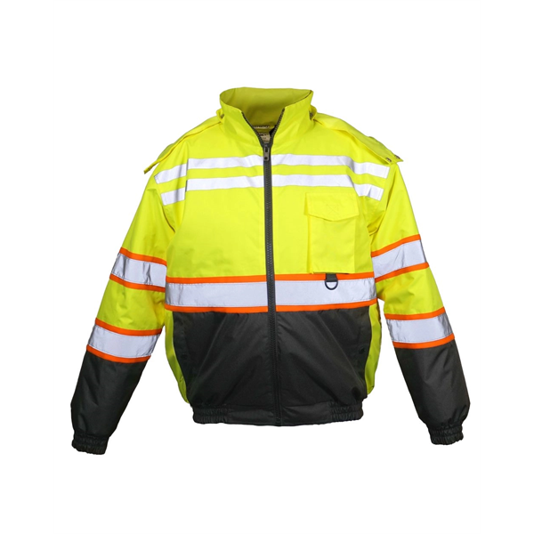 Kishigo Unisex Economy Contrast Class 3 Bomber Jacket - Kishigo Unisex Economy Contrast Class 3 Bomber Jacket - Image 0 of 2