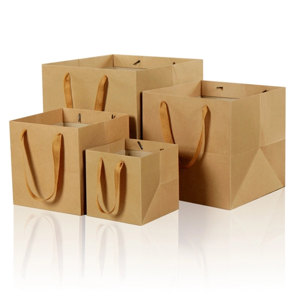 Square Flower Gift Bag - Square Flower Gift Bag - Image 0 of 5