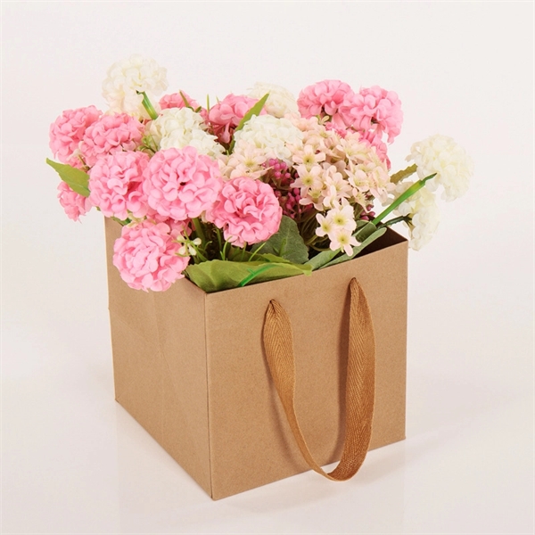 Square Flower Gift Bag - Square Flower Gift Bag - Image 5 of 5