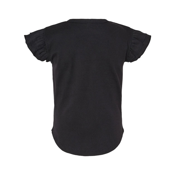Rabbit Skins Toddler Flutter Sleeve Tee - Rabbit Skins Toddler Flutter Sleeve Tee - Image 2 of 10