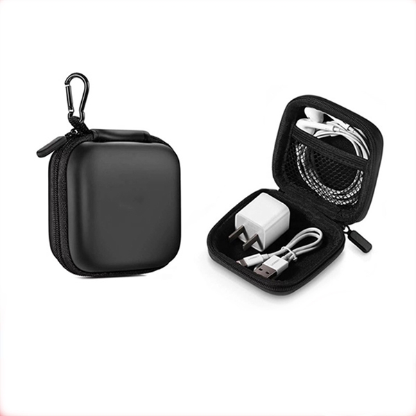 EVA Earphone Case with Carabiner - EVA Earphone Case with Carabiner - Image 2 of 3