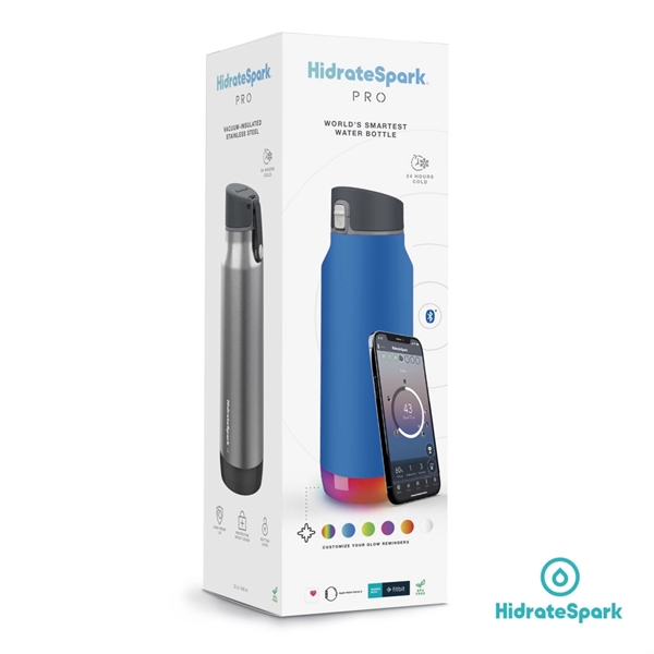 Hidrate Spark® PRO Chug Steel Water Bottle 32oz - Hidrate Spark® PRO Chug Steel Water Bottle 32oz - Image 8 of 18
