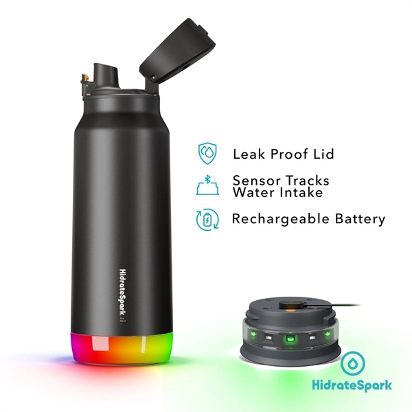 Hidrate Spark® PRO Chug Steel Water Bottle 32oz - Hidrate Spark® PRO Chug Steel Water Bottle 32oz - Image 2 of 18