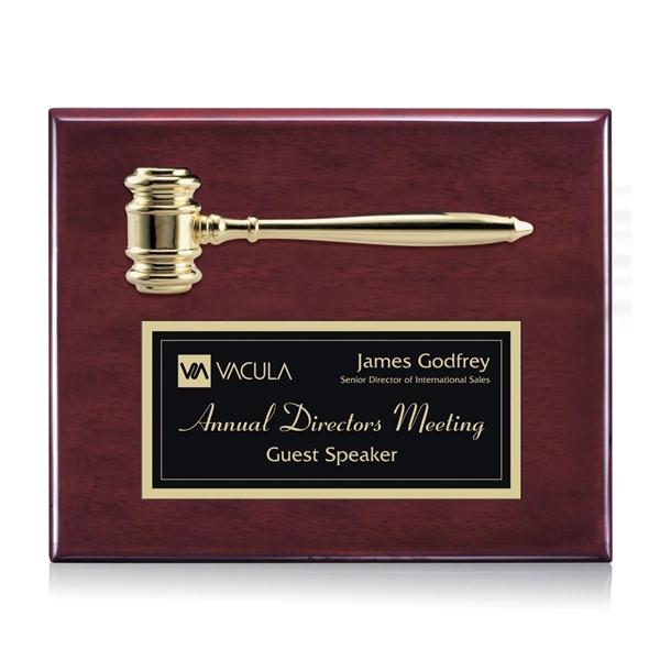 Gavel Plaque - Gavel Plaque - Image 1 of 2