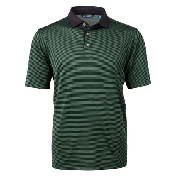 Cutter & Buck Virtue Eco Pique Micro Stripe Recycled Mens... - Cutter & Buck Virtue Eco Pique Micro Stripe Recycled Mens... - Image 8 of 21