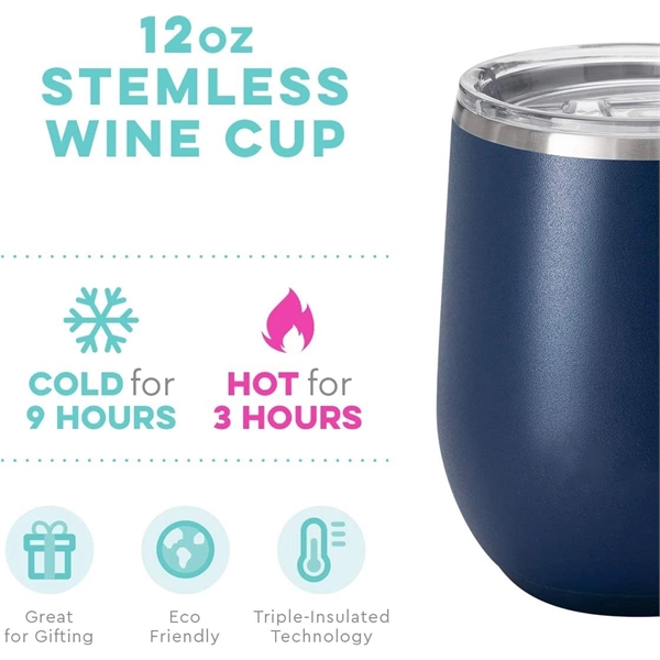 12Oz Wine Tumbler With Lid - 12Oz Wine Tumbler With Lid - Image 2 of 4