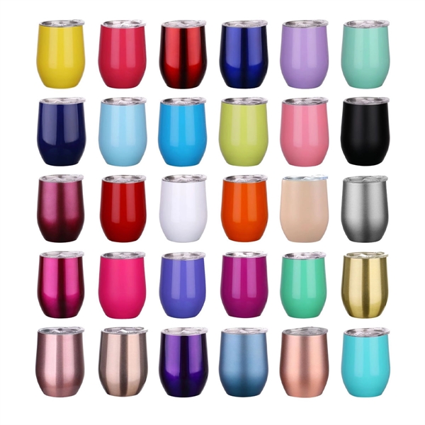 12Oz Wine Tumbler With Lid - 12Oz Wine Tumbler With Lid - Image 4 of 4