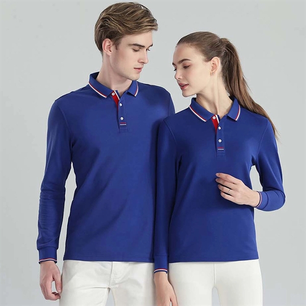 Long Sleeve Core Classic Polo Shirt - Long Sleeve Core Classic Polo Shirt - Image 2 of 3