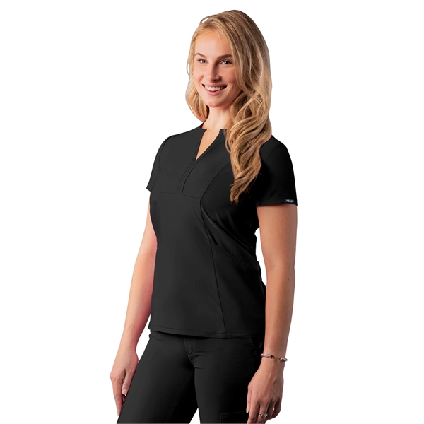 Adar - Addition - Women's Notched V-Neck Top - Adar - Addition - Women's Notched V-Neck Top - Image 0 of 7