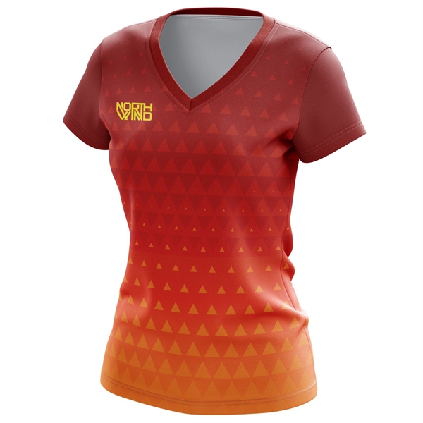 Women's 160 GSM Brushed Milk Silk Sublimated jersey T-Shirt - Women's 160 GSM Brushed Milk Silk Sublimated jersey T-Shirt - Image 1 of 5