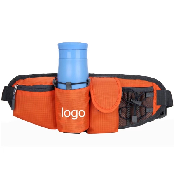 Running Belt Waist Bag with Water Bottle Holder - Running Belt Waist Bag with Water Bottle Holder - Image 3 of 5