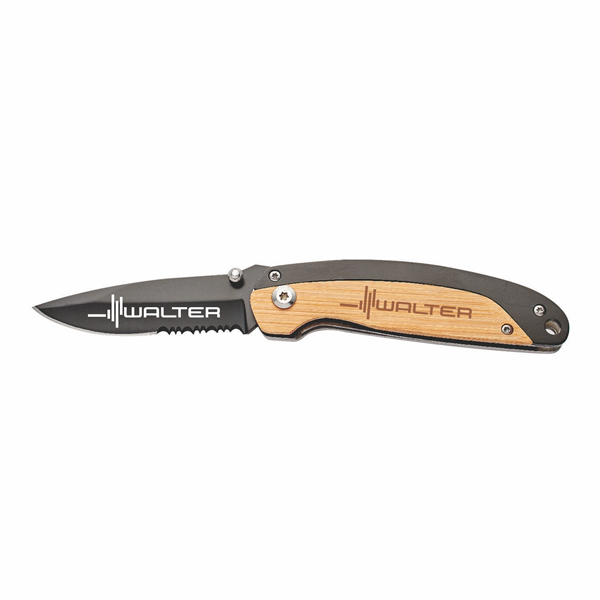 Cedar Creek® Bamboo Pocket Knife - Cedar Creek® Bamboo Pocket Knife - Image 0 of 2