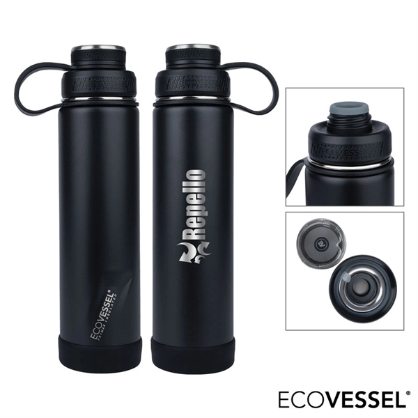 EcoVessel® Boulder 24 oz. Vacuum Insulated Water Bottle - EcoVessel® Boulder 24 oz. Vacuum Insulated Water Bottle - Image 0 of 11