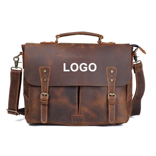 Full Grain Leather Briefcase - Full Grain Leather Briefcase - Image 0 of 7