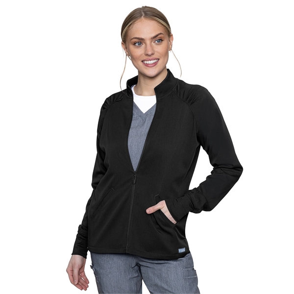 Med Couture - MC Touch - Women's 4-Pocket Zip-Front Jacket - Med Couture - MC Touch - Women's 4-Pocket Zip-Front Jacket - Image 0 of 4
