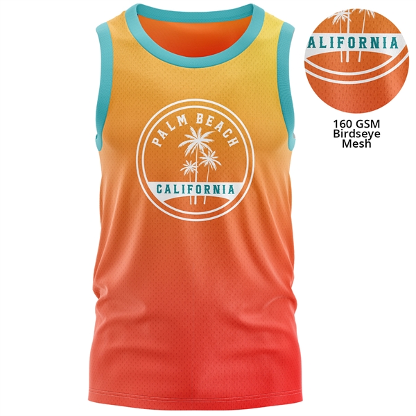 Youth 160 GSM Birdseye Mesh Sleeveless Breathable Tank Top - Youth 160 GSM Birdseye Mesh Sleeveless Breathable Tank Top - Image 0 of 4