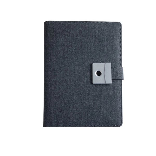 Fingerprint Lock A5 Notebook with Power Bank & USB Drive - Fingerprint Lock A5 Notebook with Power Bank & USB Drive - Image 5 of 6