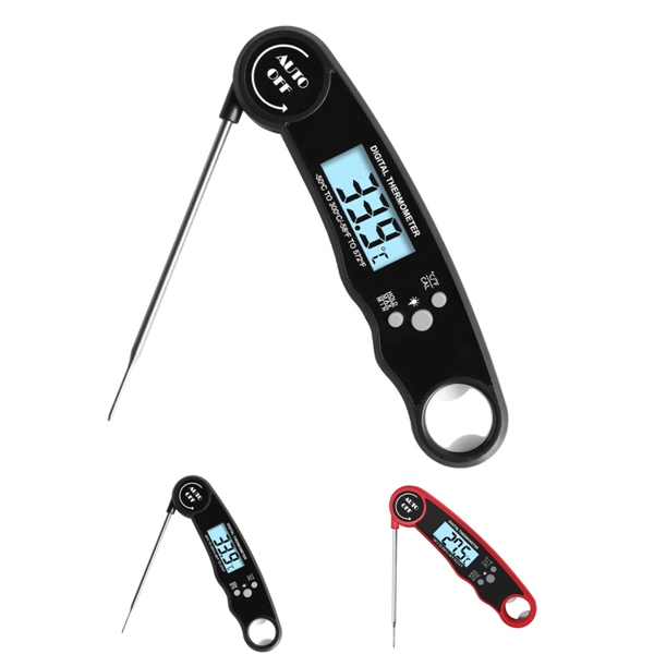 Digital Instant Read Meat Thermometer Folding Probe - Digital Instant Read Meat Thermometer Folding Probe - Image 0 of 3