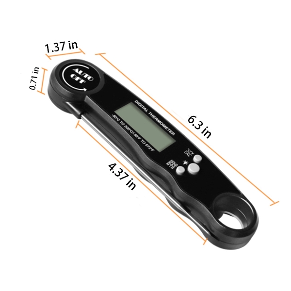 Digital Instant Read Meat Thermometer Folding Probe - Digital Instant Read Meat Thermometer Folding Probe - Image 3 of 3