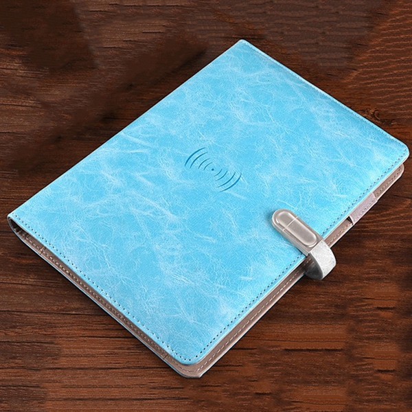 A5 Notebook with Wireless Charger & 8000 mAh Power Bnak - A5 Notebook with Wireless Charger & 8000 mAh Power Bnak - Image 3 of 6