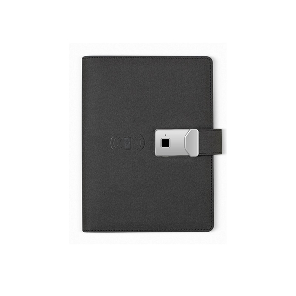 Fingerprint Lock A5 Notebook with Wireless Power Bank - Fingerprint Lock A5 Notebook with Wireless Power Bank - Image 0 of 4
