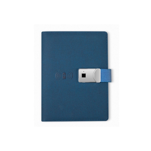 Fingerprint Lock A5 Notebook with Wireless Power Bank - Fingerprint Lock A5 Notebook with Wireless Power Bank - Image 2 of 4