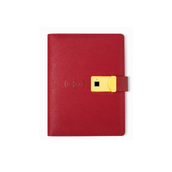 Fingerprint Lock A5 Notebook with Wireless Power Bank - Fingerprint Lock A5 Notebook with Wireless Power Bank - Image 3 of 4