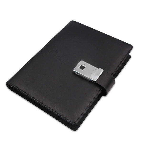 Fingerprint Lock A5 Notebook with 12000 mAh Power Bank - Fingerprint Lock A5 Notebook with 12000 mAh Power Bank - Image 1 of 6