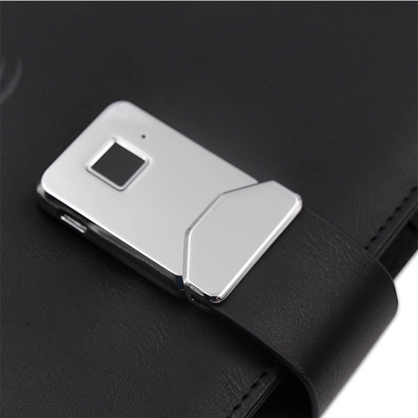 Fingerprint Lock A5 Notebook with 12000 mAh Power Bank - Fingerprint Lock A5 Notebook with 12000 mAh Power Bank - Image 2 of 6