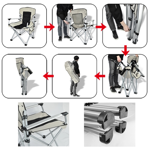Outdoor Camping Chair With Carrying Bag - Outdoor Camping Chair With Carrying Bag - Image 3 of 3