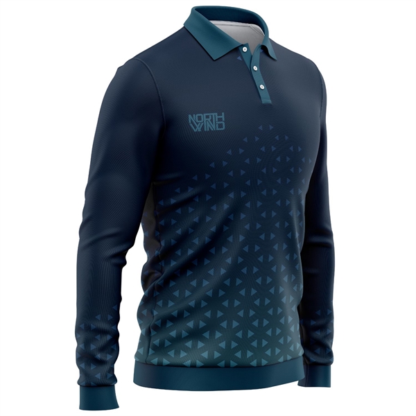 Unisex 160 GSM Brushed Milk Silk Sublimation Polo Shirt - Unisex 160 GSM Brushed Milk Silk Sublimation Polo Shirt - Image 1 of 5