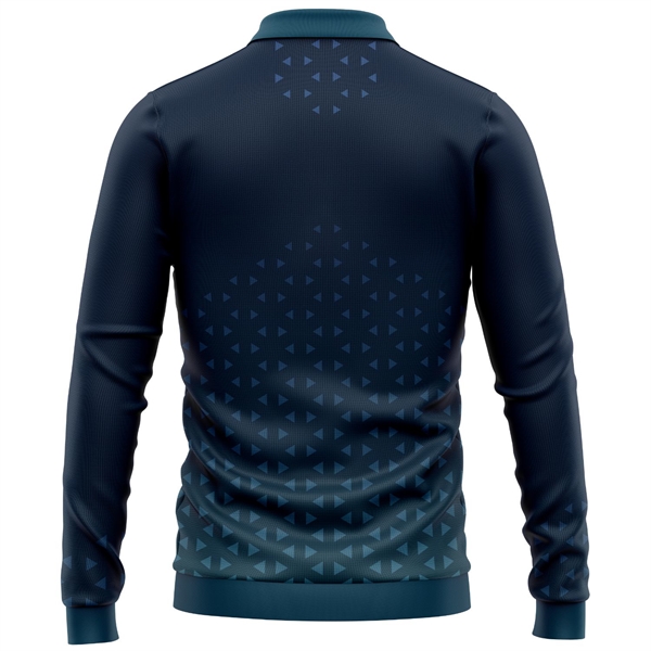 Unisex 160 GSM Brushed Milk Silk Sublimation Polo Shirt - Unisex 160 GSM Brushed Milk Silk Sublimation Polo Shirt - Image 2 of 5