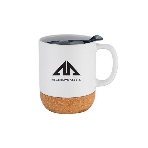 12 Oz. Mug with Cork Base and Lid - 12 Oz. Mug with Cork Base and Lid - Image 1 of 4