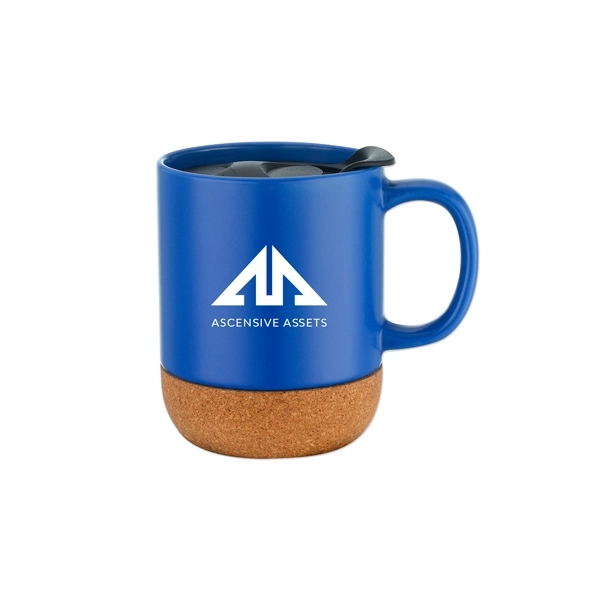 12 Oz. Mug with Cork Base and Lid - 12 Oz. Mug with Cork Base and Lid - Image 2 of 4