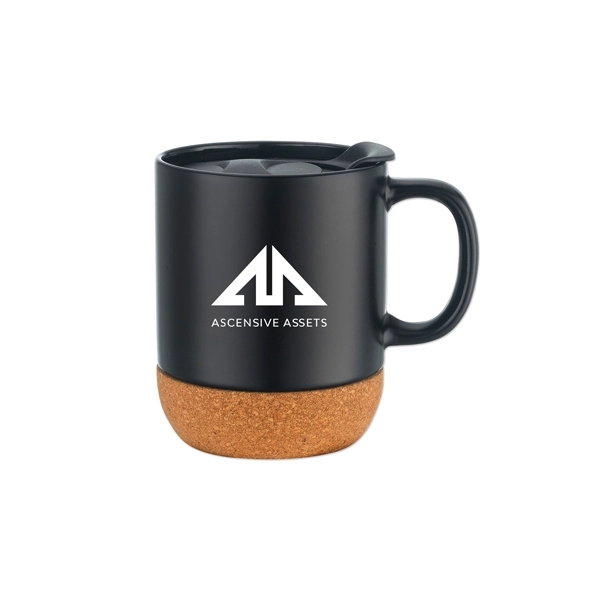 12 Oz. Mug with Cork Base and Lid - 12 Oz. Mug with Cork Base and Lid - Image 3 of 4