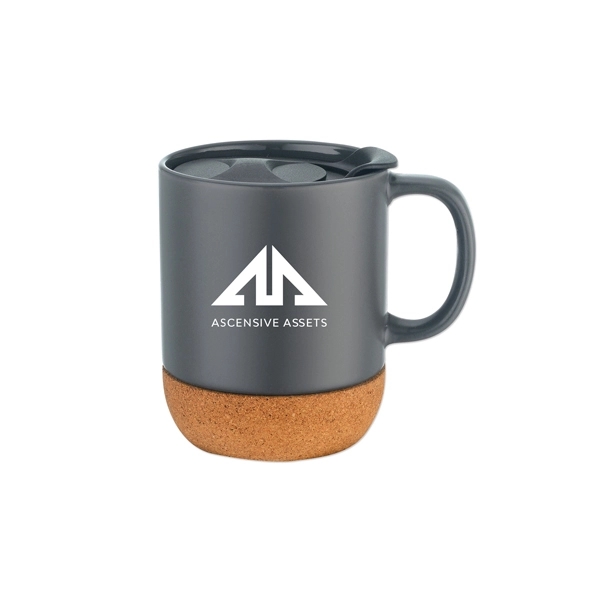 12 Oz. Mug with Cork Base and Lid - 12 Oz. Mug with Cork Base and Lid - Image 4 of 4